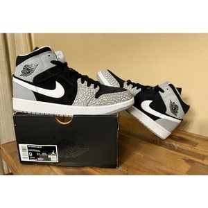 Nike Air Jordan 1 Mid SE GS, Elephant Toe, Size 9, New